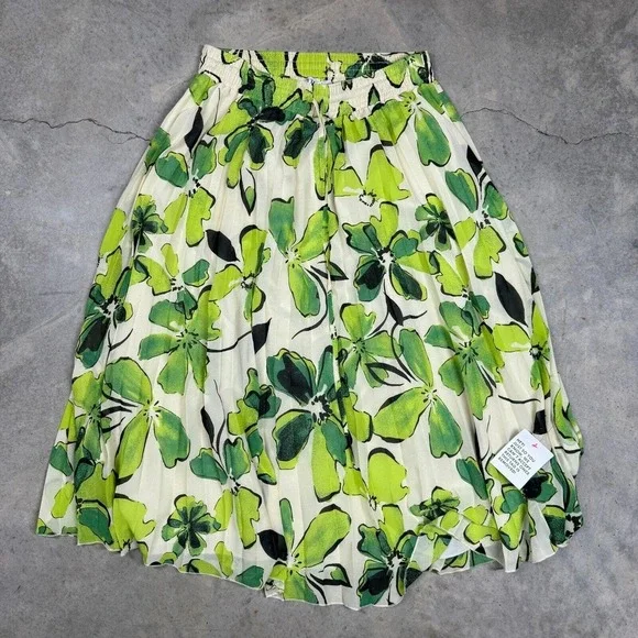 ASOS Design Maxi Skirt Lined NEW Size 12 Clover Green St Patricks Day - Picture 1 of 7